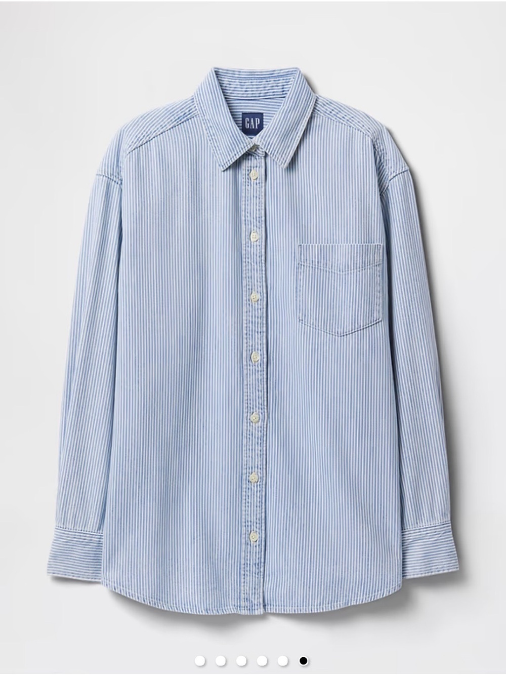GAP Denim Stripe Big Shirt